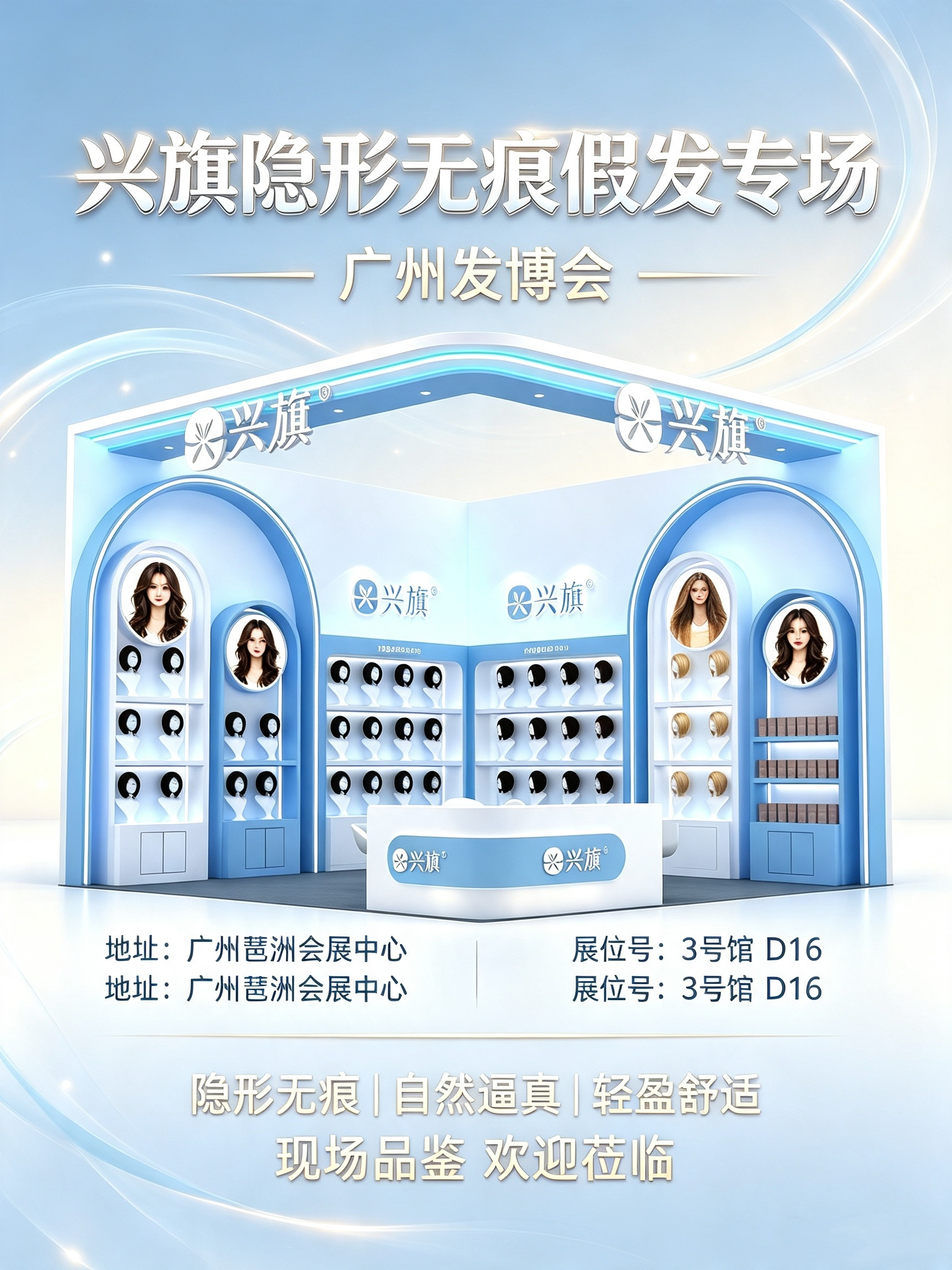 Xingqi Invisible Seamless Wig Special – Guangzhou Pazhou Exhibition Preview